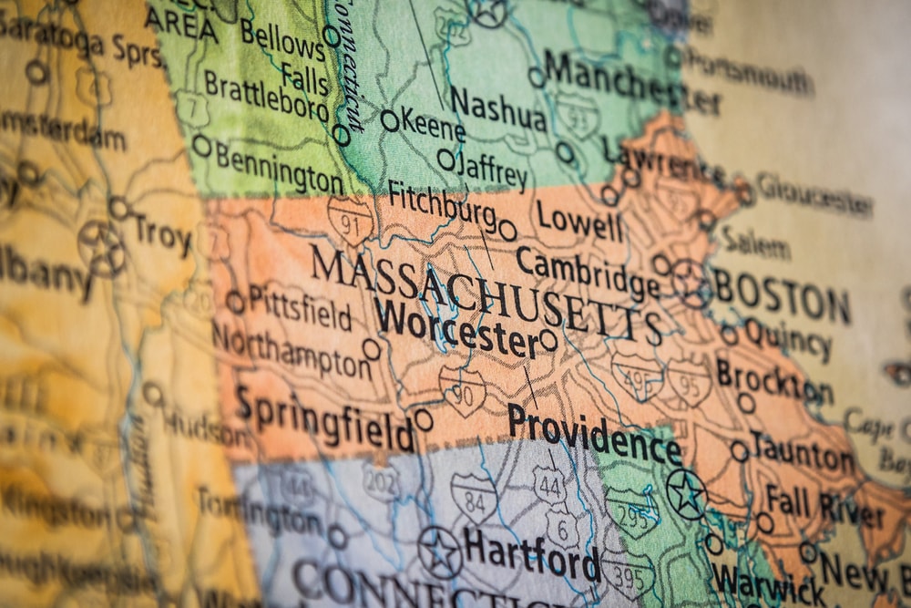 map of Massachusetts