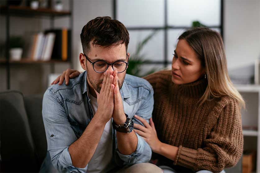 Woman Comforting Loved One-Can You Force Someone Into Rehab In Massachusetts?